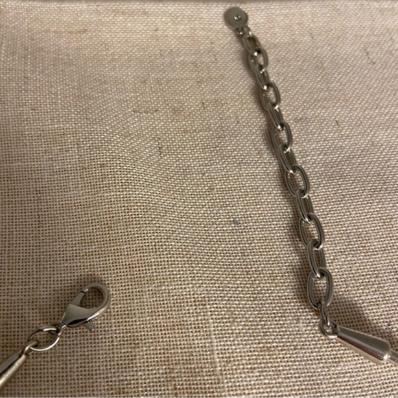 C 1946 Choker necklaceSilver Smooth boho retro style Charming Charlie - Picture 2 of 10